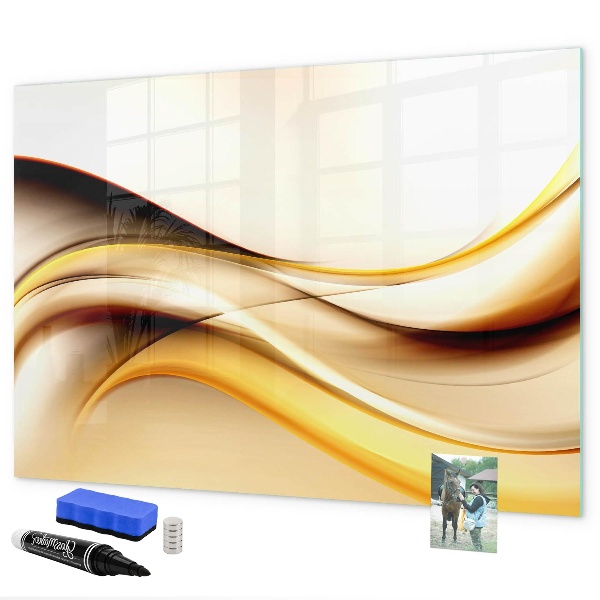 Magnettafel zum schreiben Ein moderner Raum zur Präsentation von Fotos