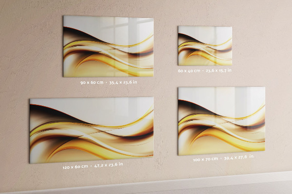Magnettafel zum schreiben Ein moderner Raum zur Präsentation von Fotos