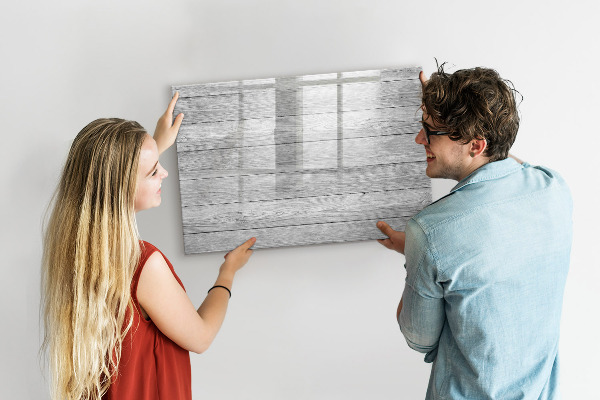 Magnettafel zum schreiben Stilvolle Pinnwand für Fotos und Notizen