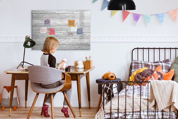 Magnettafel zum schreiben Stilvolle Pinnwand für Fotos und Notizen