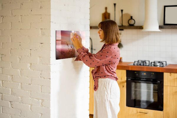 Schreib magnettafel Ein kreativer Raum zur Präsentation von Fotos