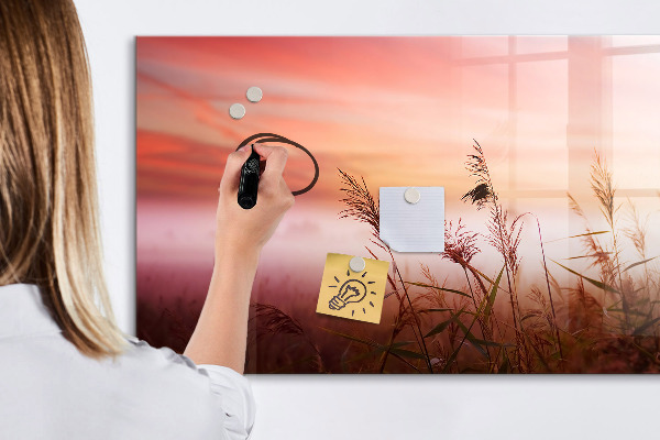 Schreib magnettafel Ein kreativer Raum zur Präsentation von Fotos