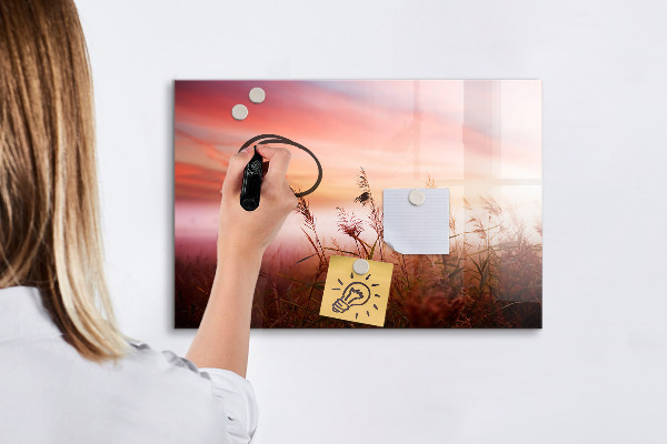 Schreib magnettafel Ein kreativer Raum zur Präsentation von Fotos