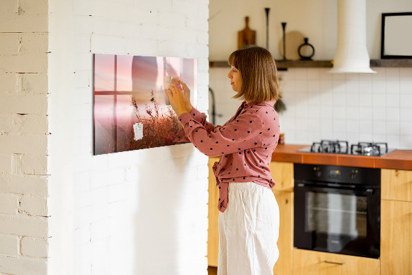Schreib magnettafel Ein kreativer Raum zur Präsentation von Fotos