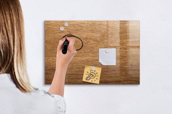 Schreib magnettafel Memotafel mit Magneten und Fotos