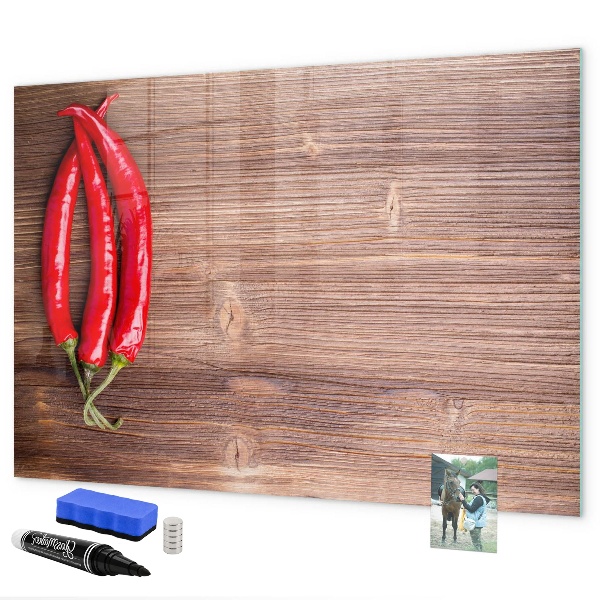 Magnettafel zum schreiben Eine praktische Tafel für Notizen und Fotos