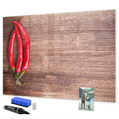 Magnettafel zum schreiben Eine praktische Tafel für Notizen und Fotos