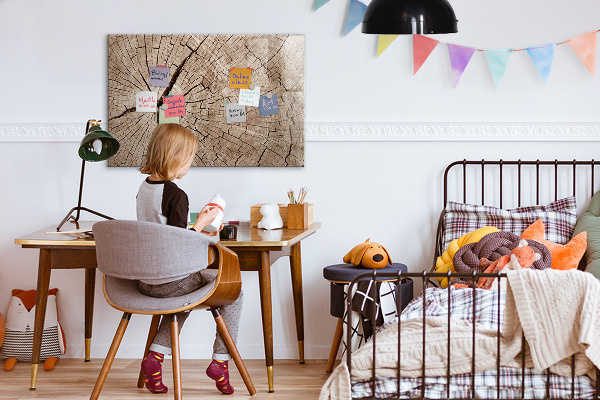Schreib magnettafel Natürliches Design mit Platz für Fotos