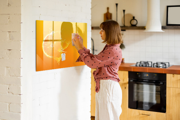 Magnettafel zum schreiben Eine farbenfrohe Tafel für Notizen und Fotos
