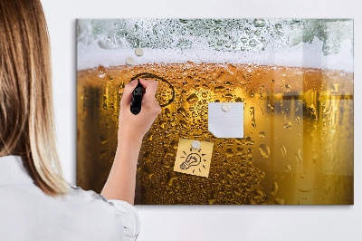 Schreib magnettafel Ein kaltes Bier mit persönlichen Erinnerungen