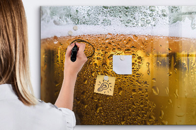 Schreib magnettafel Ein kaltes Bier mit persönlichen Erinnerungen