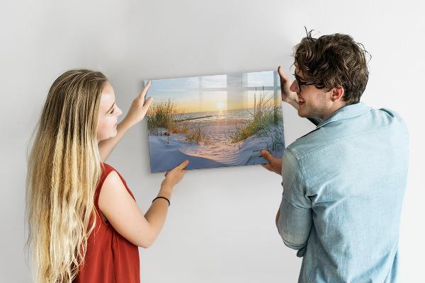 Schreib magnettafel Strand und Erinnerungen in Fotos