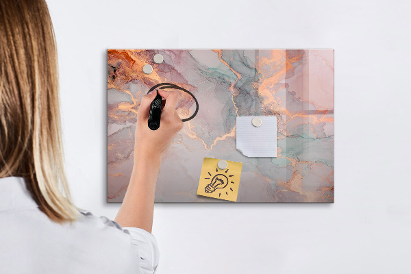 Schreib magnettafel Eine elegante Tafel für Notizen und Fotos
