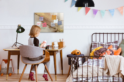 Magnettafel zum schreiben Moderne Pinnwand für Fotos und Notizen