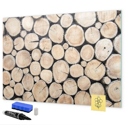 Magnettafel zum schreiben Naturholz in moderner Interpretation