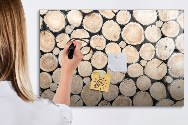 Magnettafel zum schreiben Naturholz in moderner Interpretation