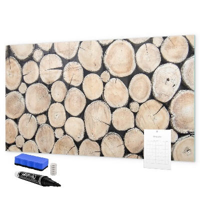 Magnettafel zum schreiben Naturholz in moderner Interpretation