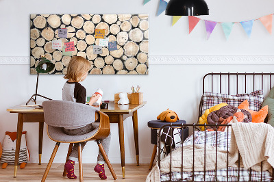 Magnettafel zum schreiben Naturholz in moderner Interpretation