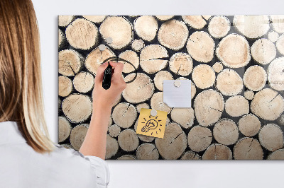 Magnettafel zum schreiben Naturholz in moderner Interpretation
