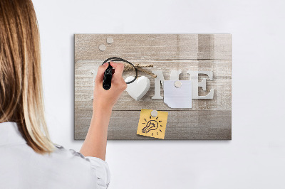 Magnettafel zum schreiben Wanddekoration mit Platz für Fotos