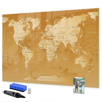 Magnettafel zum schreiben Interaktiver Kartenplaner mit Fotos