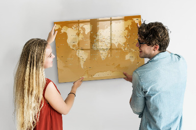 Magnettafel zum schreiben Interaktiver Kartenplaner mit Fotos