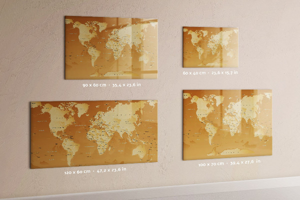 Magnettafel zum schreiben Interaktiver Kartenplaner mit Fotos
