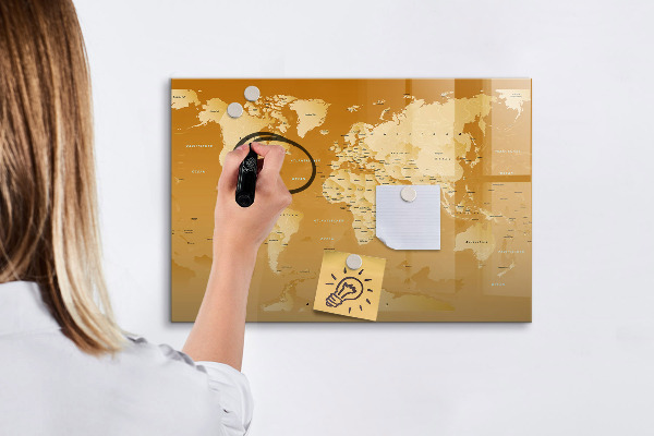 Magnettafel zum schreiben Interaktiver Kartenplaner mit Fotos