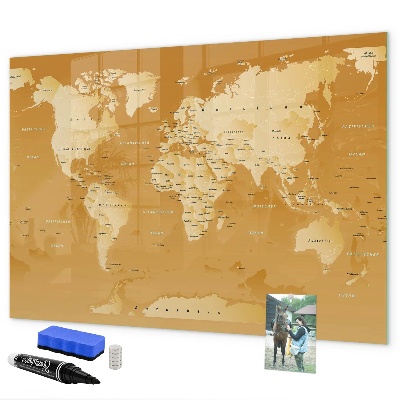 Magnettafel zum schreiben Interaktiver Kartenplaner mit Fotos
