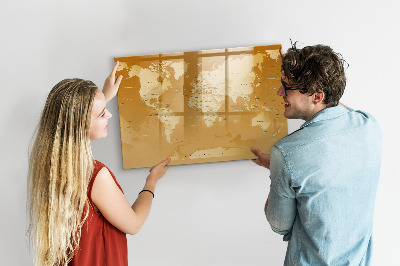 Magnettafel zum schreiben Interaktiver Kartenplaner mit Fotos