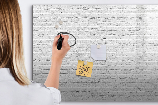 Schreib magnettafel Eine stylische Tafel für Notizen und Fotos