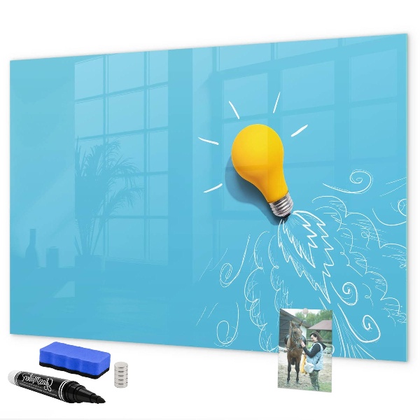 Schreib magnettafel Eine farbenfrohe Tafel zur Präsentation von Fotos
