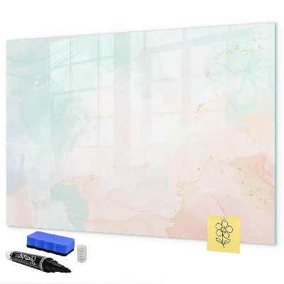 Schreib magnettafel Eine farbenfrohe Tafel zur Präsentation von Fotos