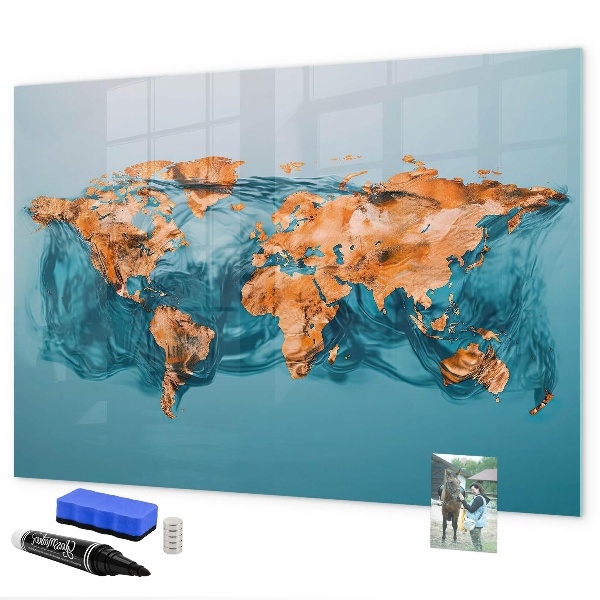 Magnettafel zum schreiben Eine interaktive Welt mit persönlichen Fotos
