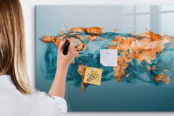 Magnettafel zum schreiben Eine interaktive Welt mit persönlichen Fotos