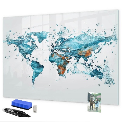 Schreib magnettafel Wasserkarten mit persönlichen Erinnerungen