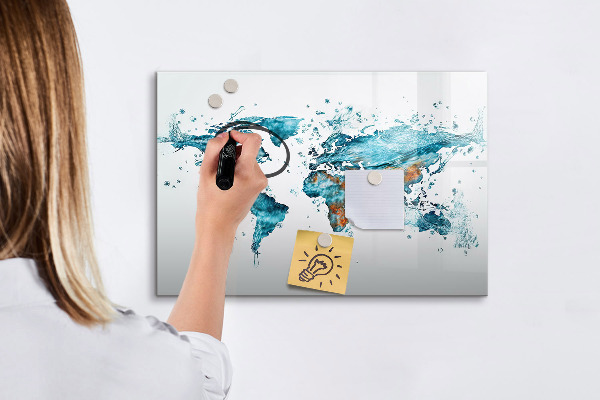 Schreib magnettafel Wasserkarten mit persönlichen Erinnerungen