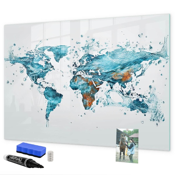 Schreib magnettafel Wasserkarten mit persönlichen Erinnerungen