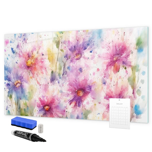 Magnettafel zum schreiben Eine farbenfrohe Tafel für Fotos und Notizen
