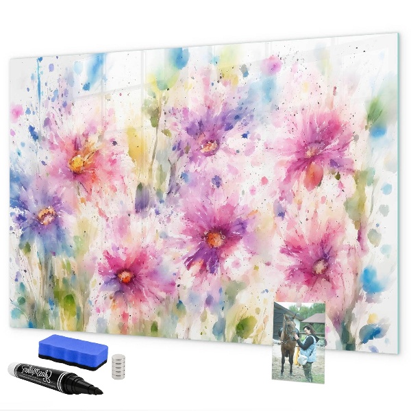 Magnettafel zum schreiben Eine farbenfrohe Tafel für Fotos und Notizen