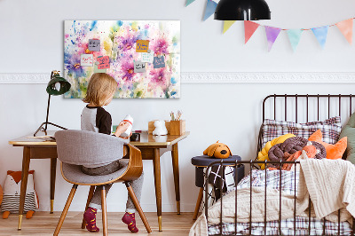 Magnettafel zum schreiben Eine farbenfrohe Tafel für Fotos und Notizen
