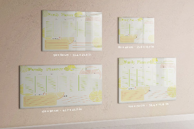 Schreib magnettafel Familienplaner mit Platz für Fotos