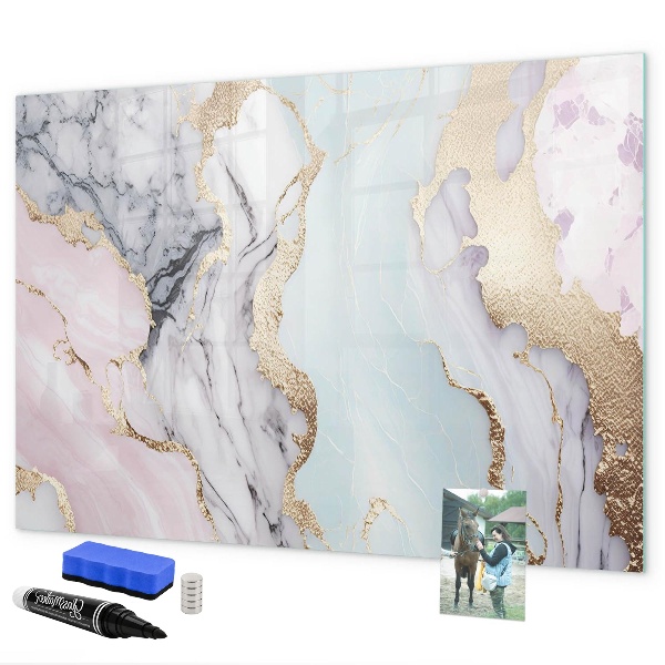 Schreib magnettafel Eine stylische Tafel für Notizen und Fotos