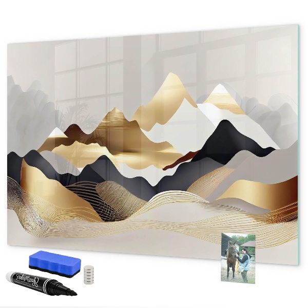 Schreib magnettafel Moderne Pinnwand für Fotos und Notizen