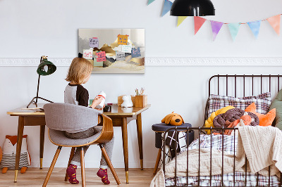 Schreib magnettafel Moderne Pinnwand für Fotos und Notizen