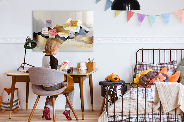 Schreib magnettafel Moderne Pinnwand für Fotos und Notizen