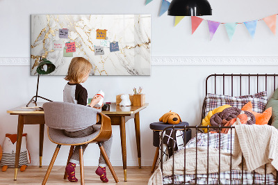 Magnettafel zum schreiben Stilvolle Pinnwand für Fotos und Notizen
