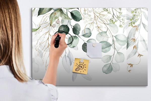 Schreib magnettafel Stilvolle Pinnwand für Fotos und Notizen