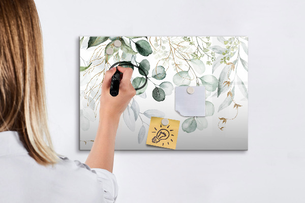 Schreib magnettafel Stilvolle Pinnwand für Fotos und Notizen
