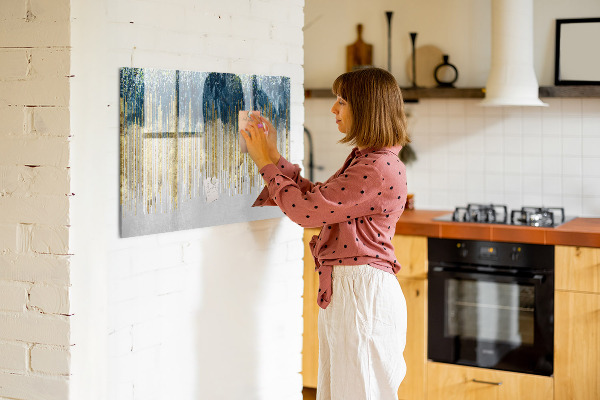 Schreib magnettafel Farbige Tafel zur Präsentation von Fotos